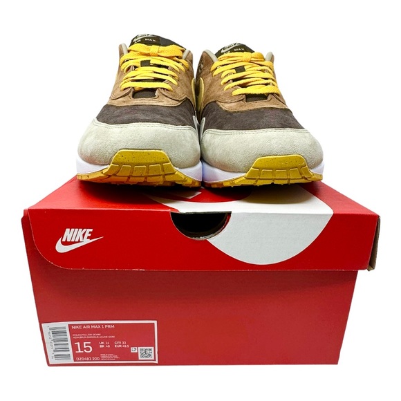 Nike Air Max 1 PRM Pecan DZ0482200 Pecan/Baroque Brown/Limestone/Yellow Ochre 15 - Picture 9 of 9